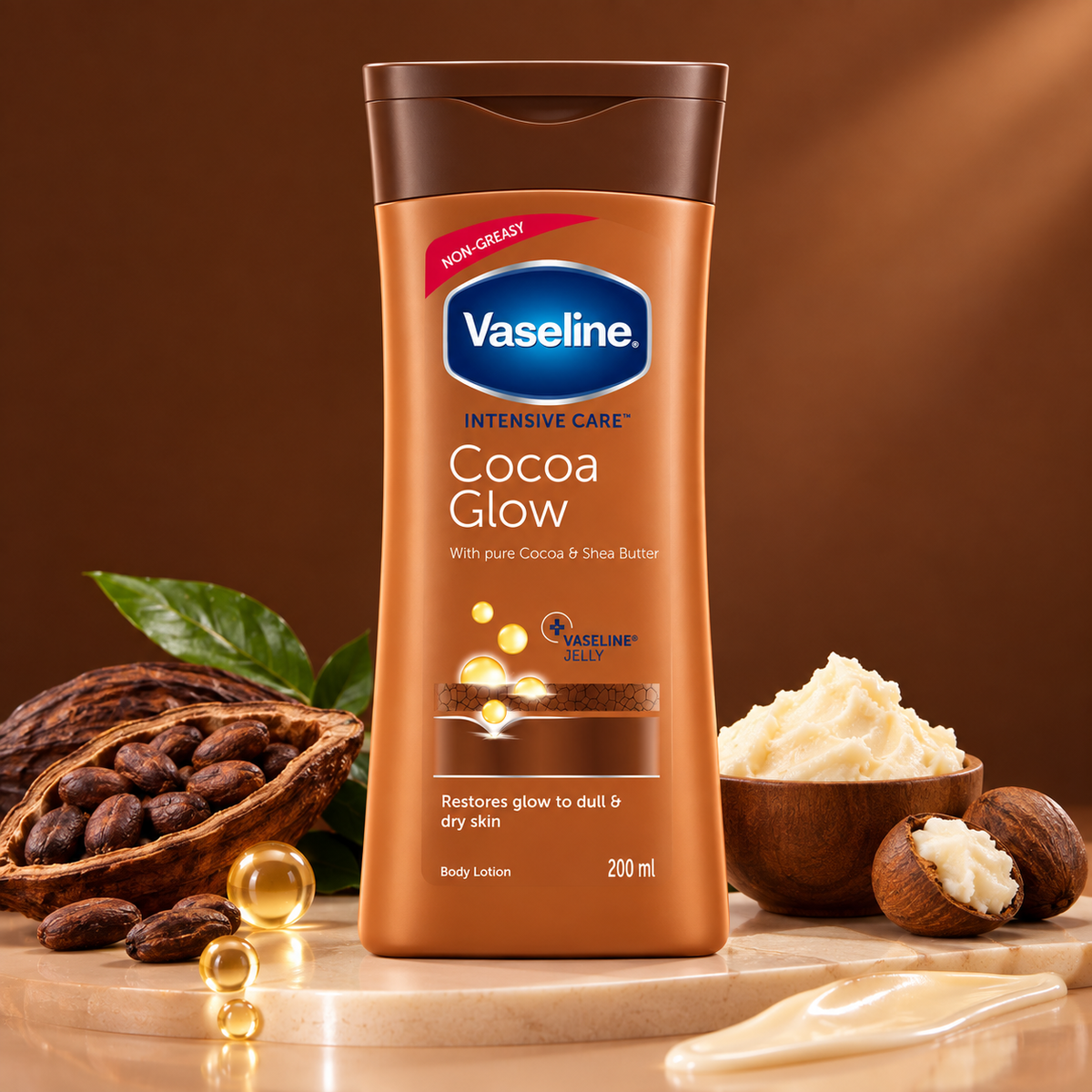 Vaseline Intensive Care Cocoa Glow Body Lotion