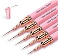 5Pcs Nail Art Liner Brush Set