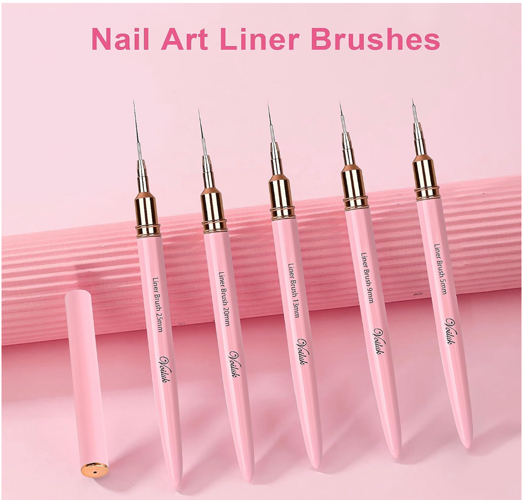 5Pcs Nail Art Liner Brush Set