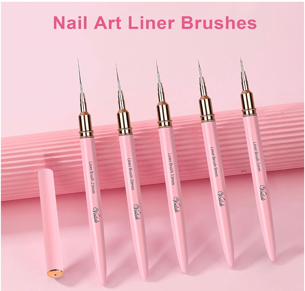 5Pcs Nail Art Liner Brush Set