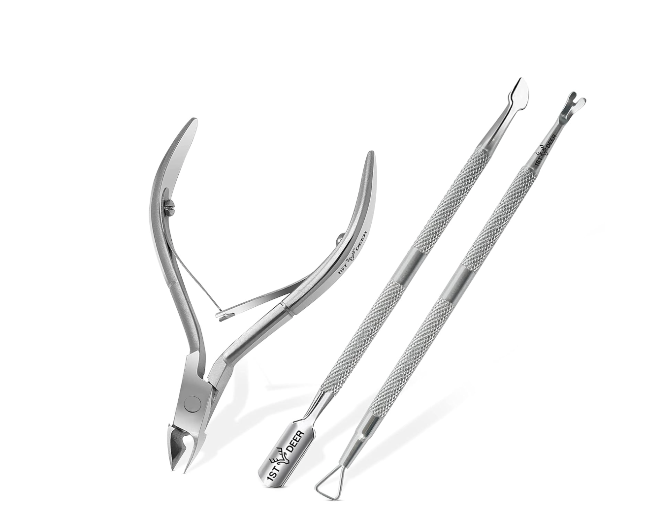 1st Deer Cuticle Cutter Set (3 Pieces + Tools)