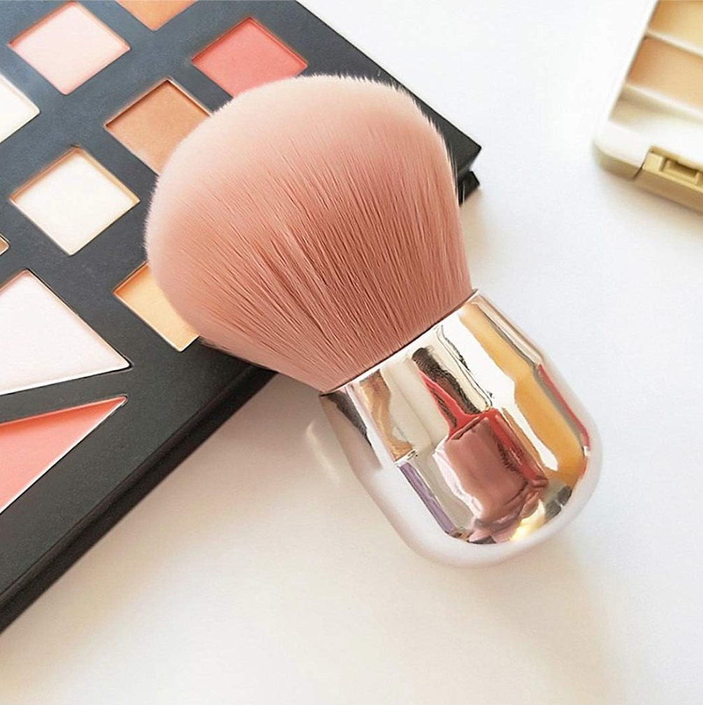 Honey Joy Dual Use Pink Soft Cosmetic Powder Makeup Face Foundation Brush Nail Dust Cleaning Brush for Acrylic Dipping Powder UV Gel Remover Cleaner Brushes Pack of