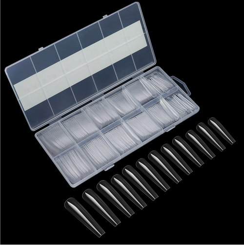240pcs/Box Coffin/Ballerina/Stiletto/Square Extension Full Cover False Nail Tips
