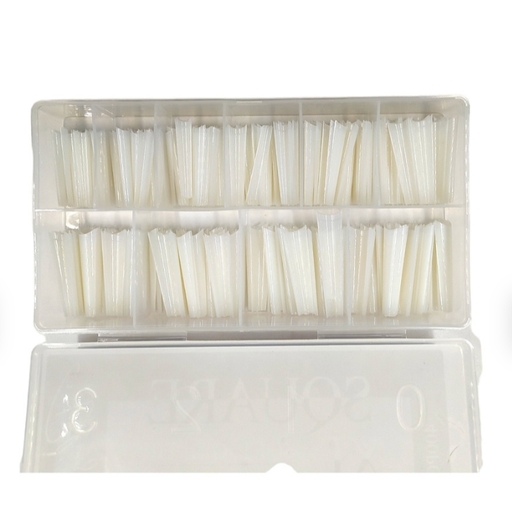 Square Soft Gel Tips XXL French BG-125