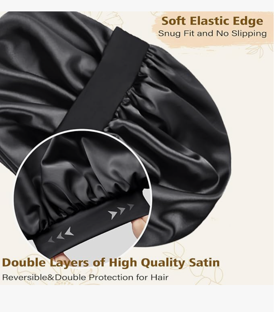 Adubor Double Layer Satin Bonnet