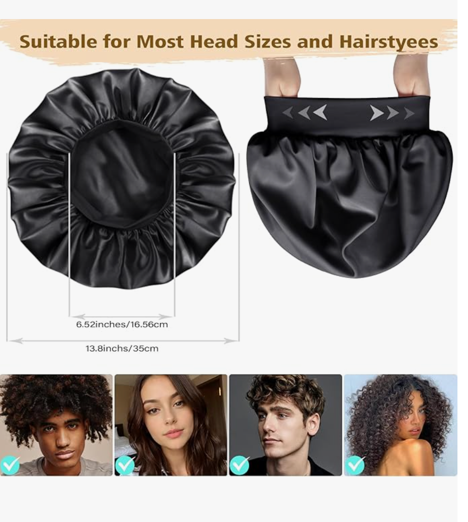 Adubor Double Layer Satin Bonnet