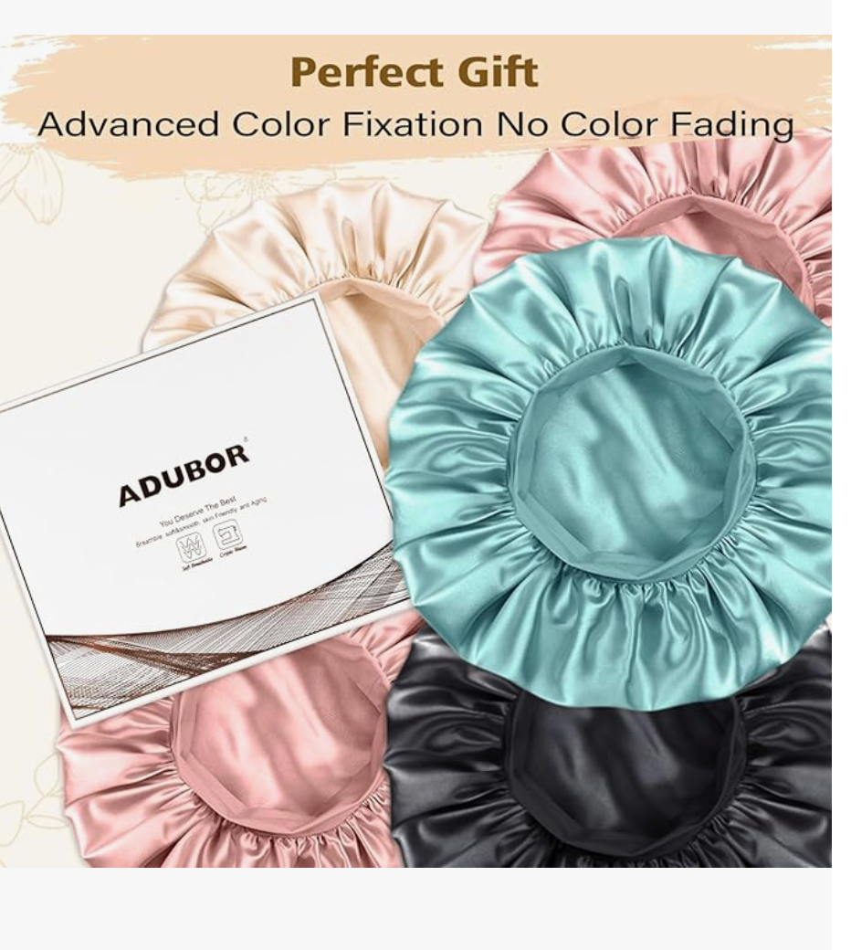 Adubor Double Layer Satin Bonnet