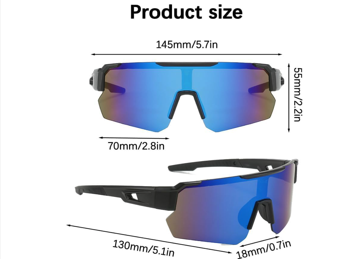 Unisex Sports Cycling Sunglasses