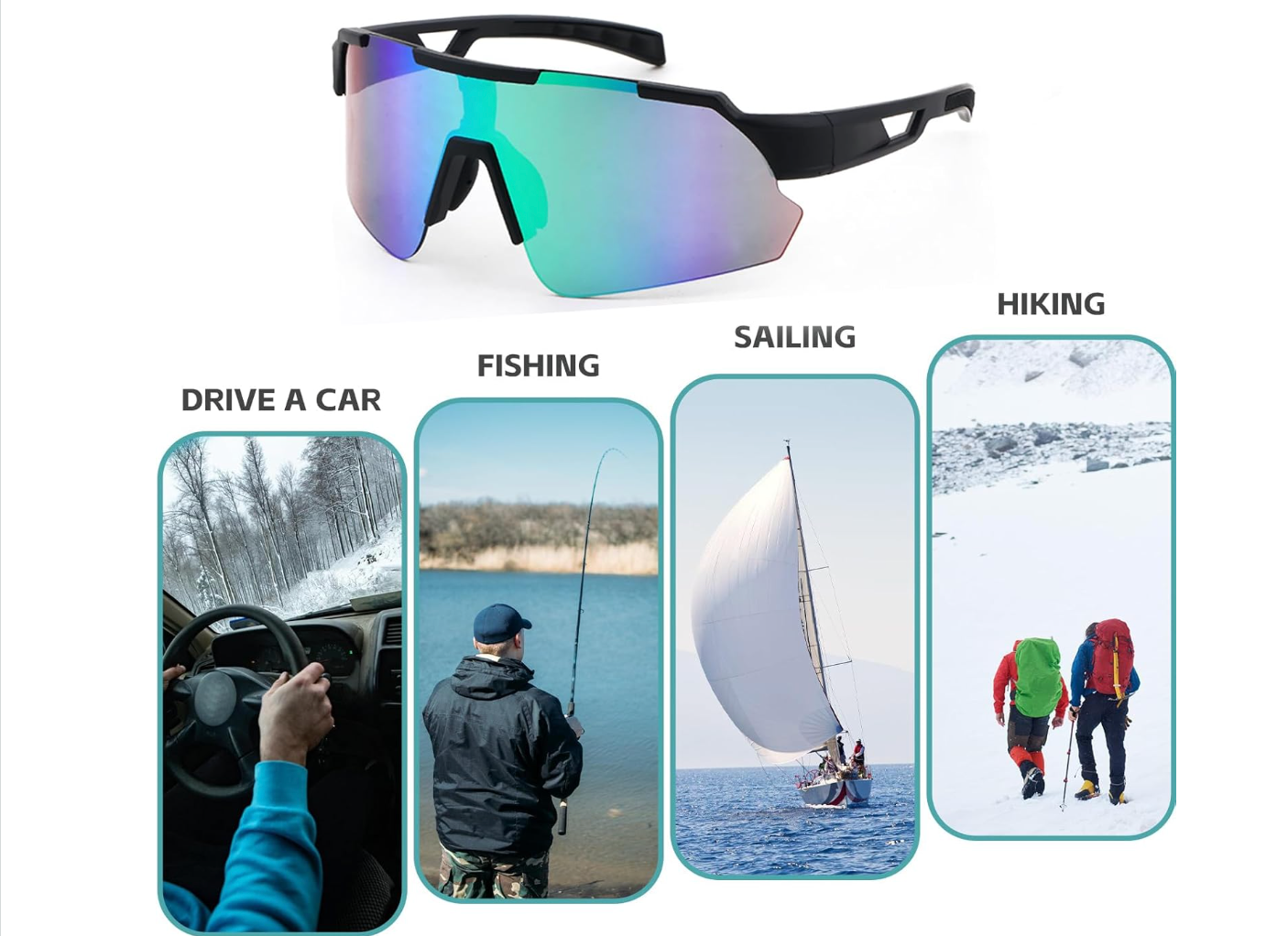 Unisex Sports Cycling Sunglasses