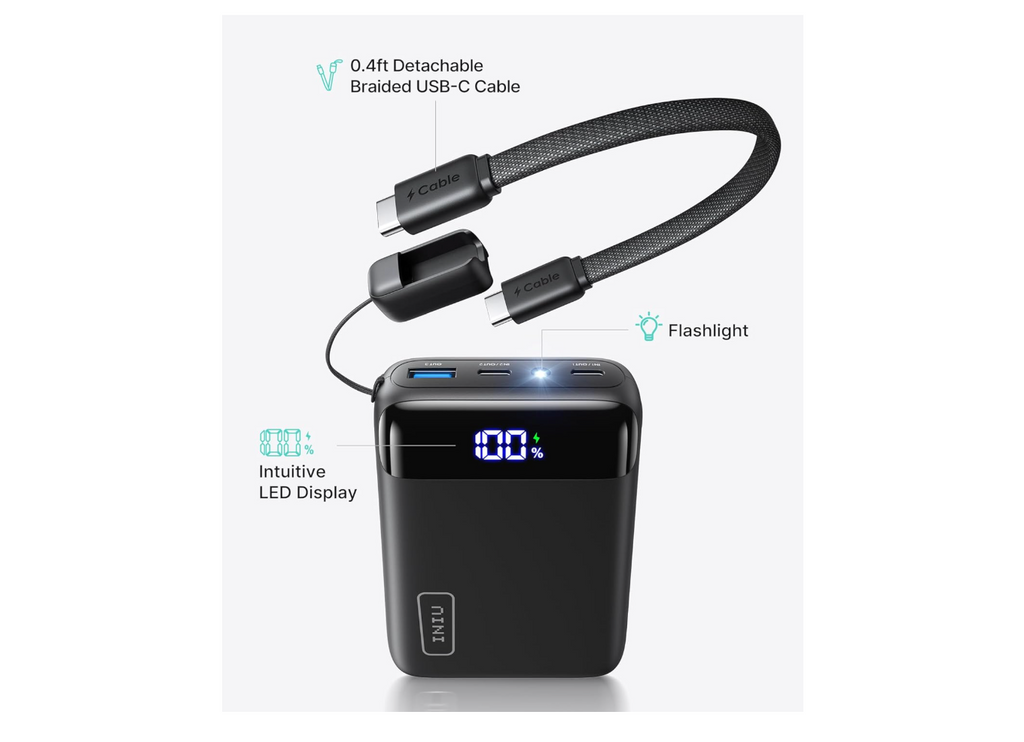 INIU Power Bank, Ultra Small 20000mAh 22.5W PD Portable Charger Fast Charging, USB C in&Out Battery Pack, Mobile Phone Portable Power Banks Compatible
