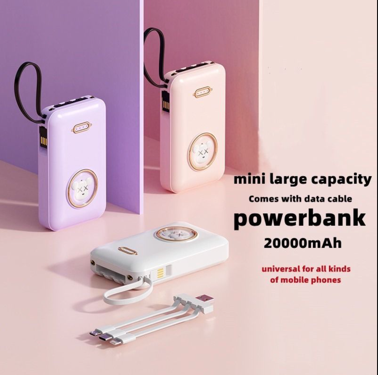 Cute Pet 20000mAh Power Bank fixes that instantly