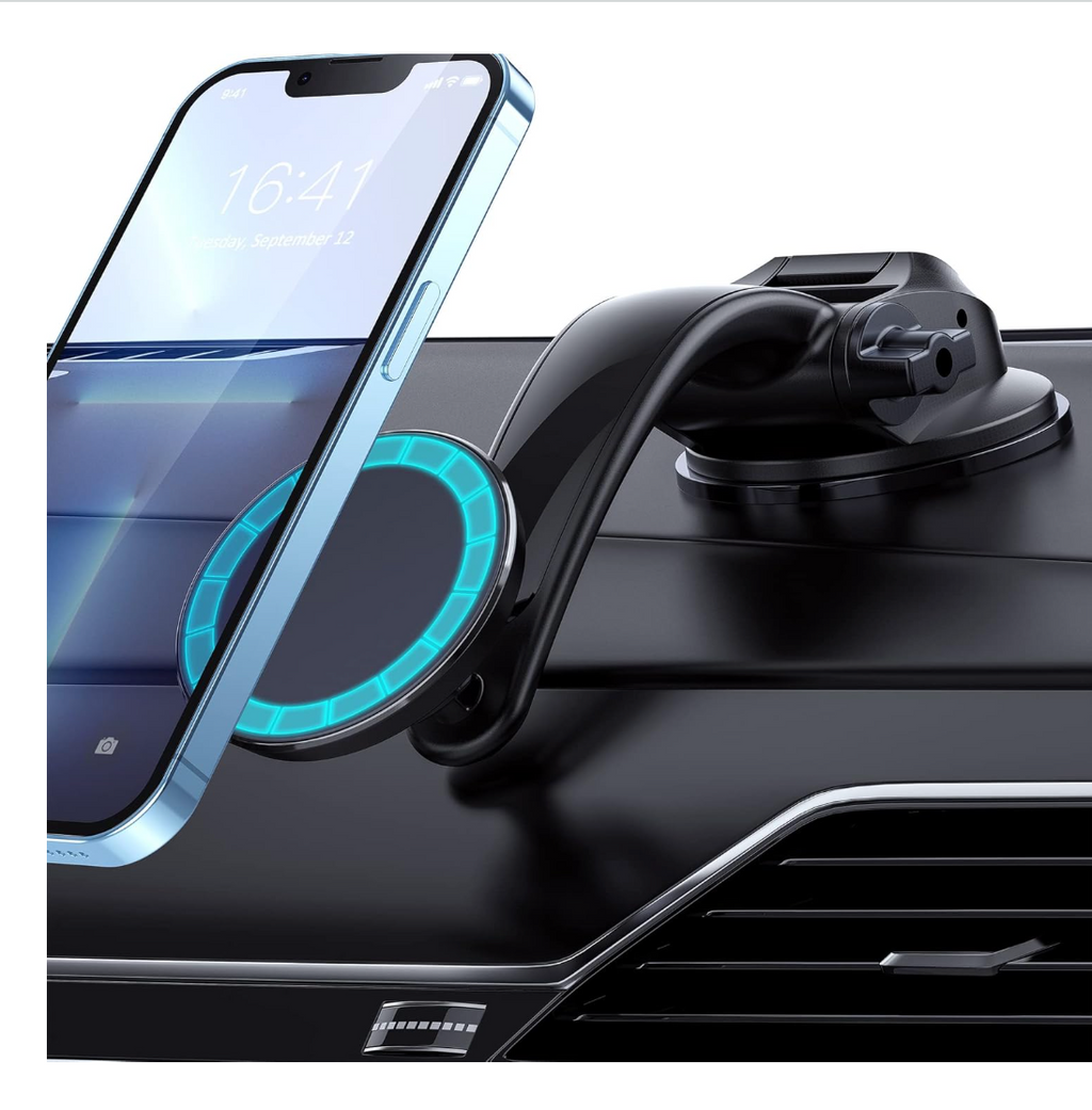 Choetech AT0005 Magnetic Phone Holder, Car Phone Holder Mount Dashboard Windshield Cell Phone Holder Phone Stand for iPhone & Android Automobile Cradle...