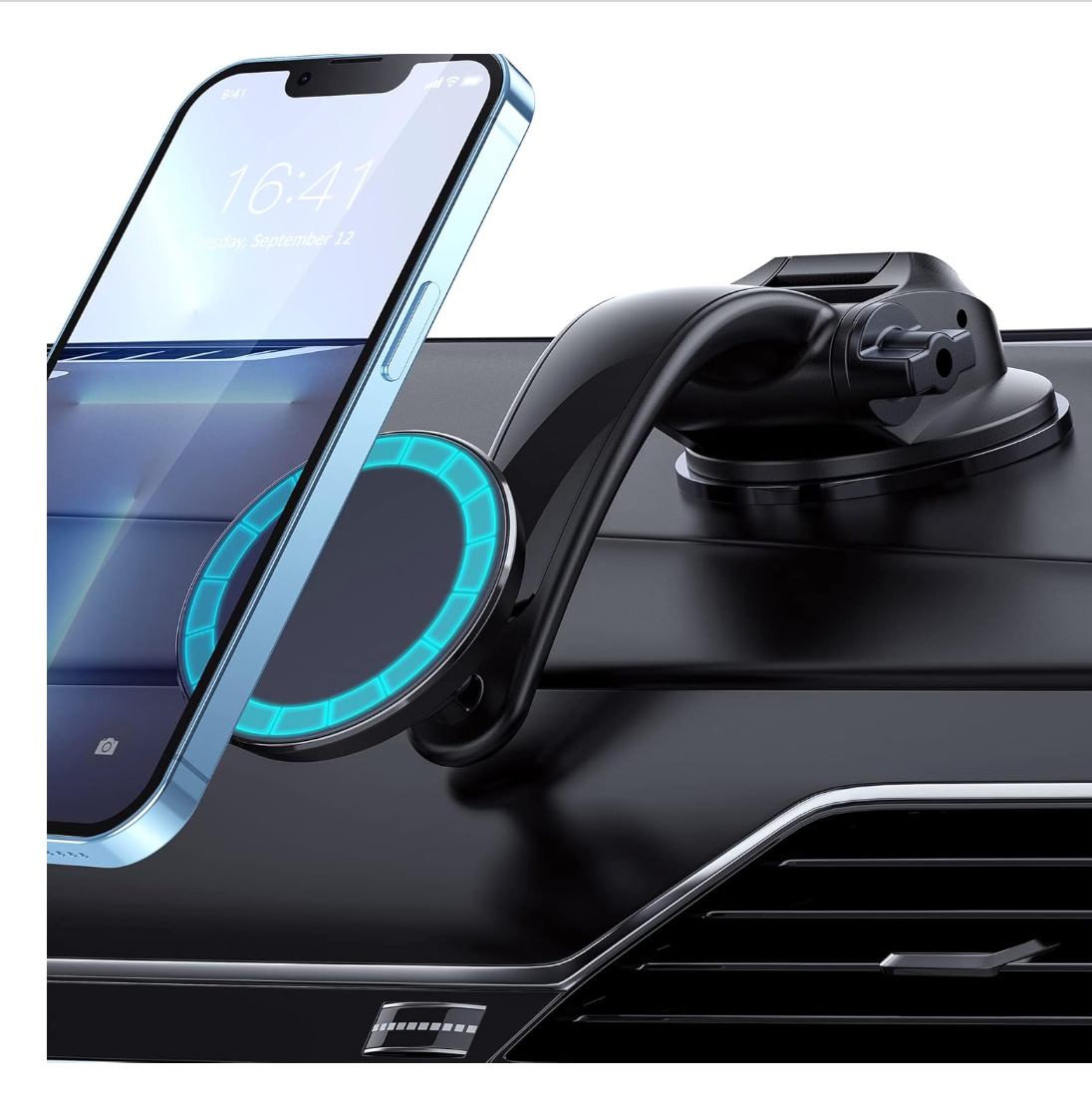 Choetech AT0005 Magnetic Phone Holder, Car Phone Holder Mount Dashboard Windshield Cell Phone Holder Phone Stand for iPhone & Android Automobile Cradle...