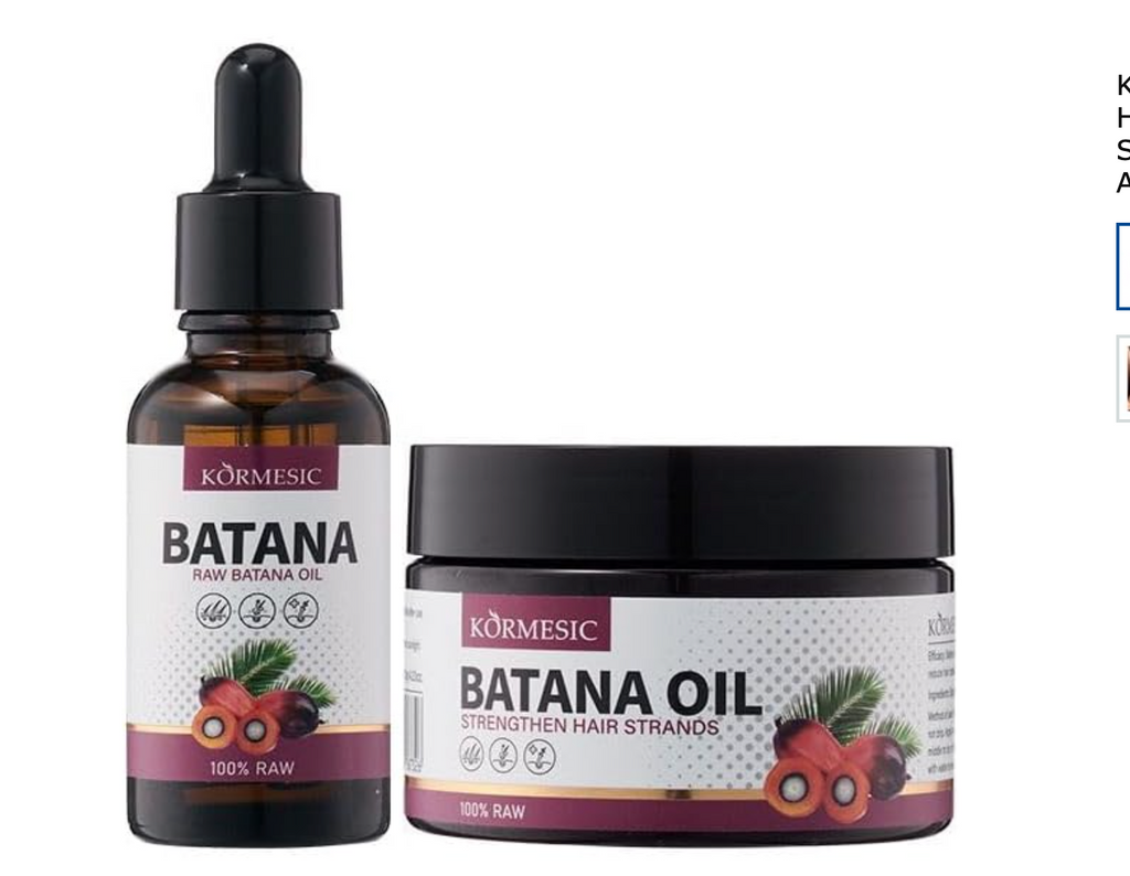 KÖRMESIC Raw Batana Oil for Hair Growth, 100% Raw Hair Strengthening Treatment, Hair Activation Formula