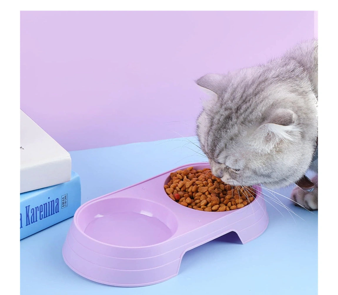 Double Pet Food and Water Bowl