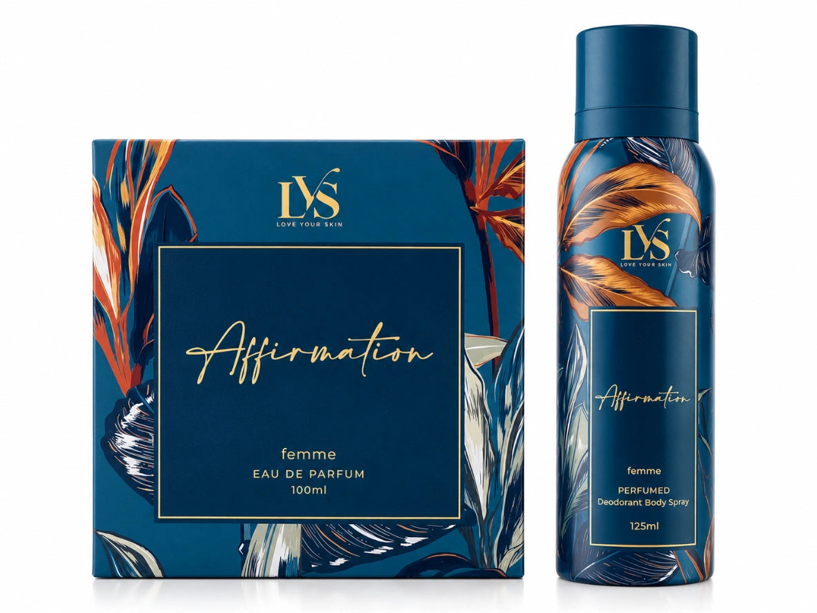 LYS Affirmation Fragrance Combo (Perfume + Body Spray) by LYS (Love Your Self) Cosmetics