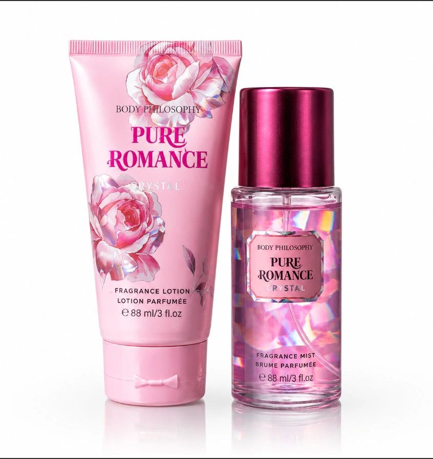 Pure Romance Crystal fragrance set from Body Philosophy