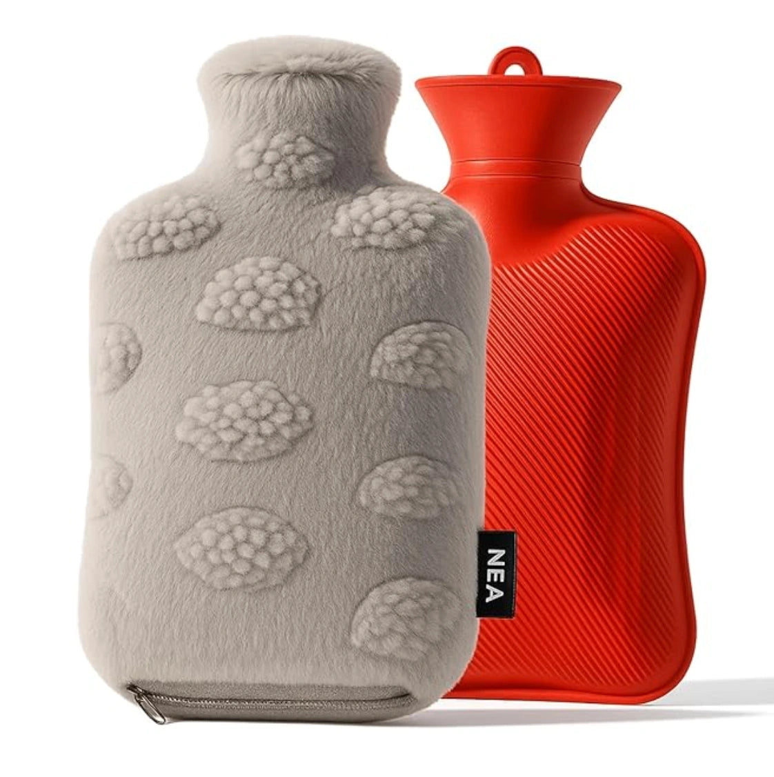 Plush-Covered Hot Water Bottle