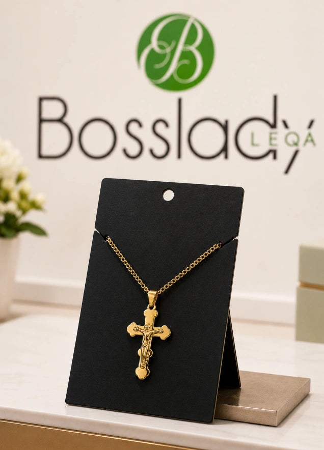 Eastern Orthodox crucifix pendant necklace