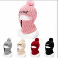 All-in-One Winter Balaclava Hat with Zipper Face Protection