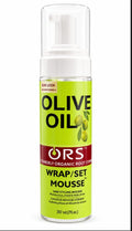 ORS Olive Oil Wrap/Set Mousse (207 mL / 7 fl. oz. bottle).