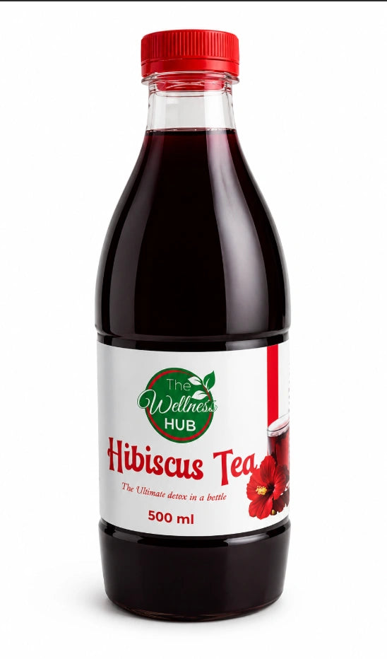 The Wellness Hub Hibiscus Tea (500 ml bottle).
