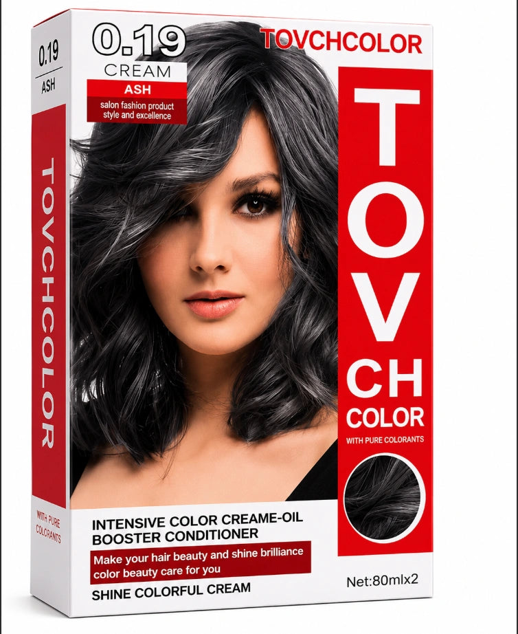 Touchcolor Intensive Color Creame-Oil Hair Dye in the shade 0.19 Ash.