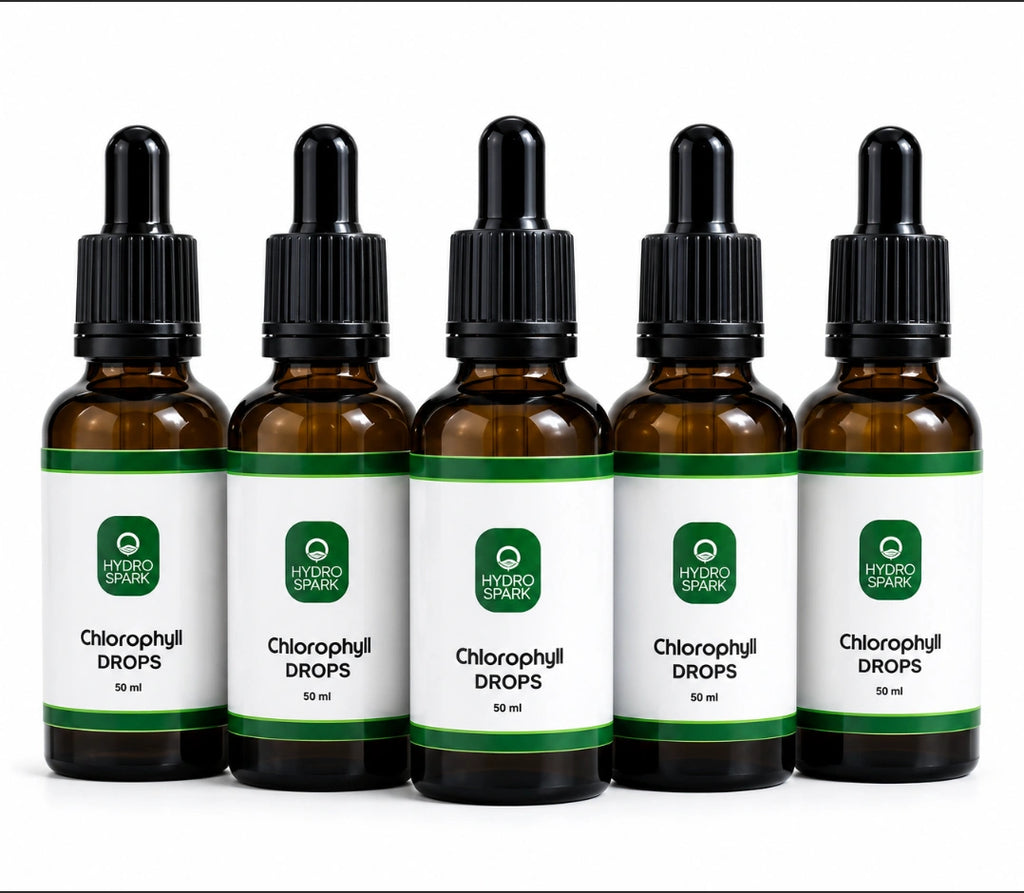 HYDRO SPARK CHLOROPHYLL DROPS – 50ml (X5 COMBO PACK)