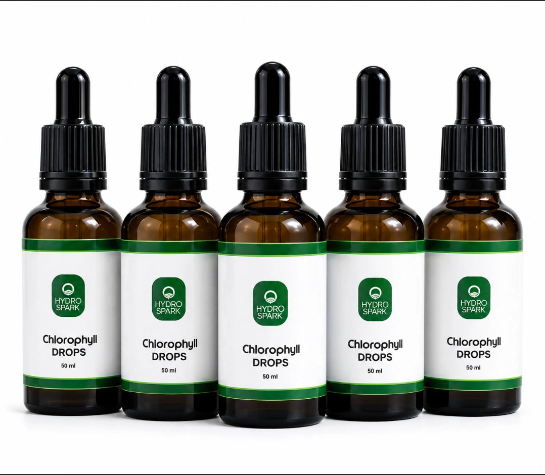HYDRO SPARK CHLOROPHYLL DROPS – 50ml (X5 COMBO PACK)