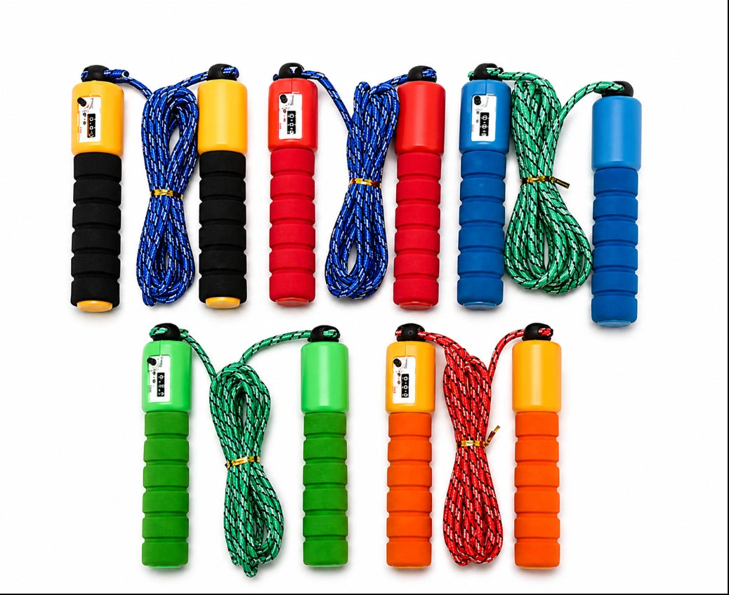 Jump Rope with a Built-in Mechanical Jump Counter
