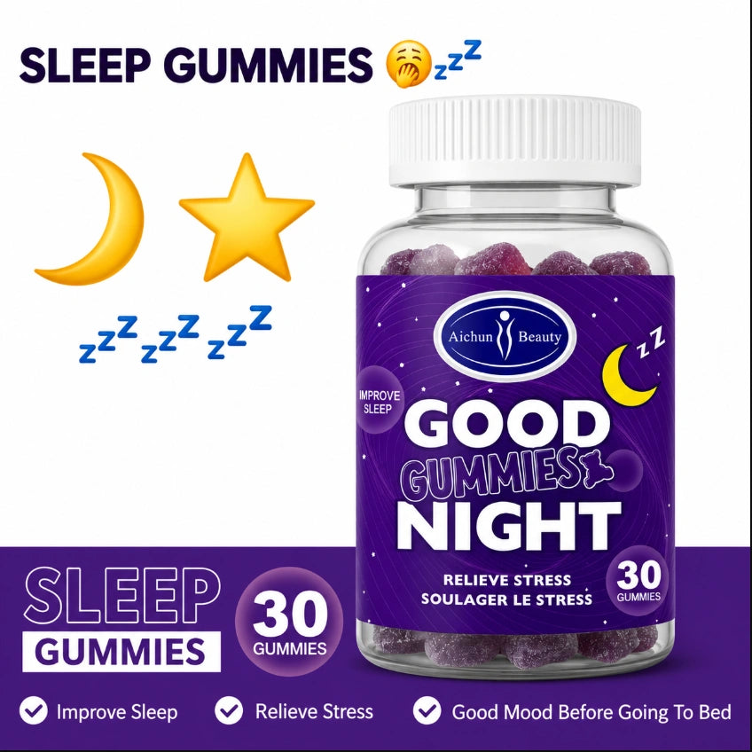 Aichun Beauty "Good Night" Sleep Gummies (30-Count Bottle)