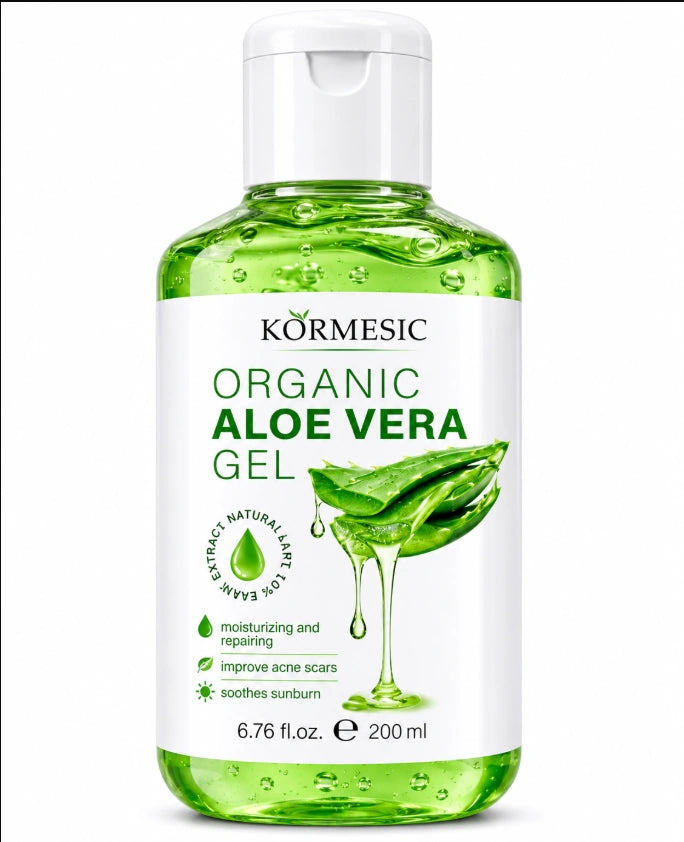 Kormesic Organic Aloe Vera Gel (200ml).