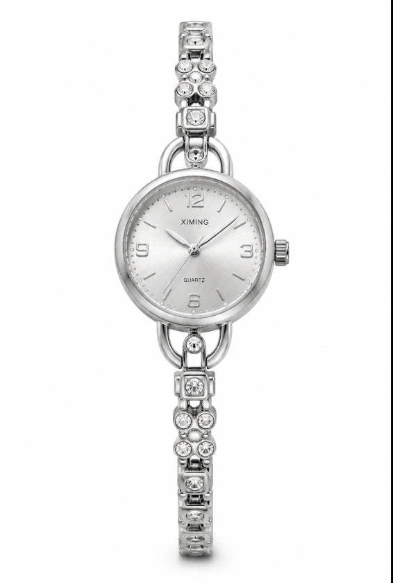 Ximing Women's Silver Jewelry Bracelet Watch