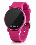 Women's and children's round LED digital sports fashion wristwatch