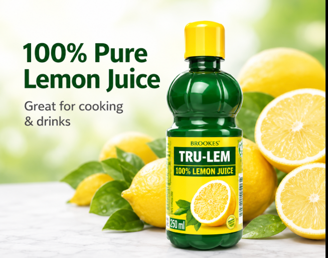 BROOKES TRU-LEM 100% Lemon Juice