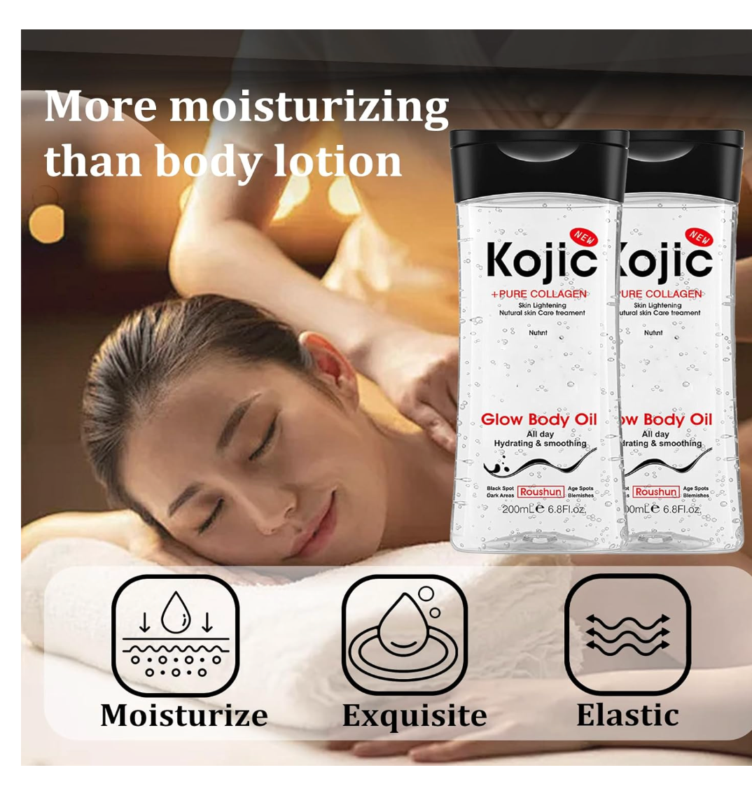 Kojic + Pure Collagen Glow Body Oil – 200ml