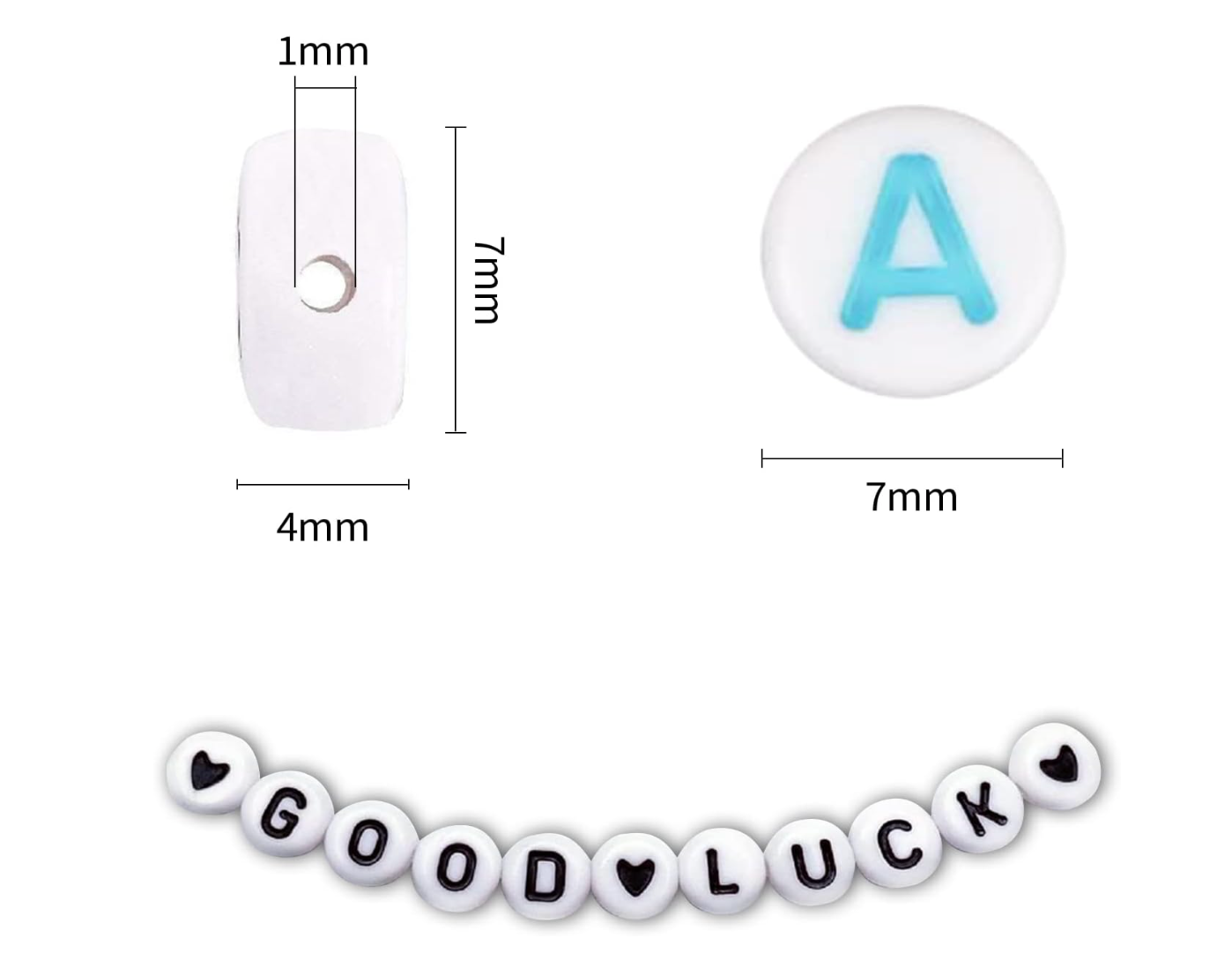 1400pcs Acrylic Alphabet Letter Beads for Bracelet Making – 28-Grid Storage Box