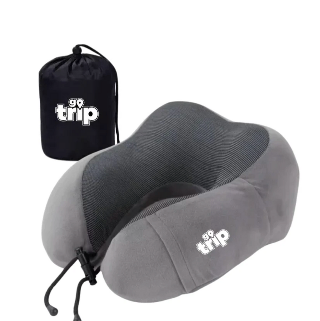 Go Trip U-Shaped Memory Foam Travel Neck Pillow – 360° Support