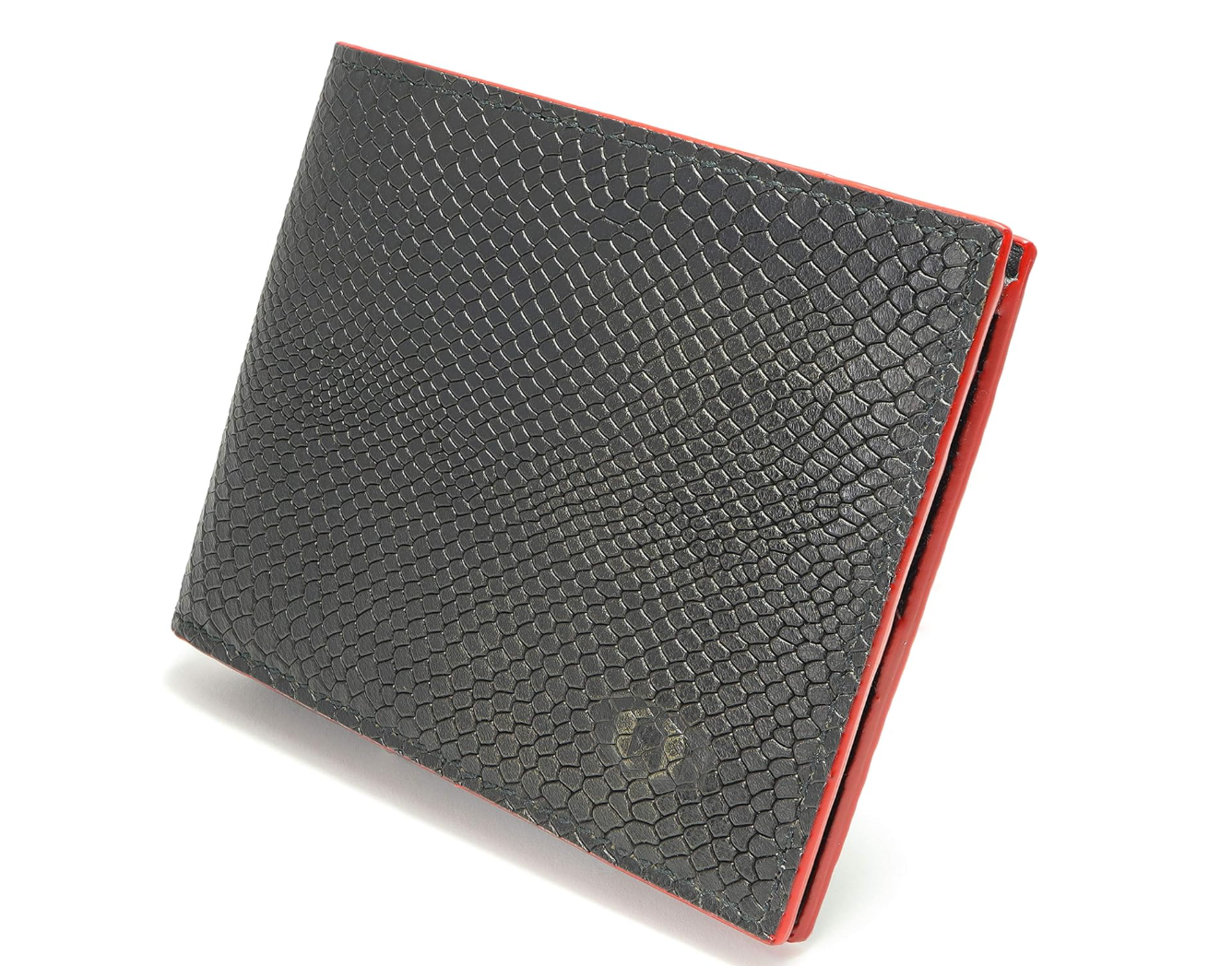 ColdFire Snake Eye Slim Leather Wallet – RFID Blocking, Limited Edition Red Edge