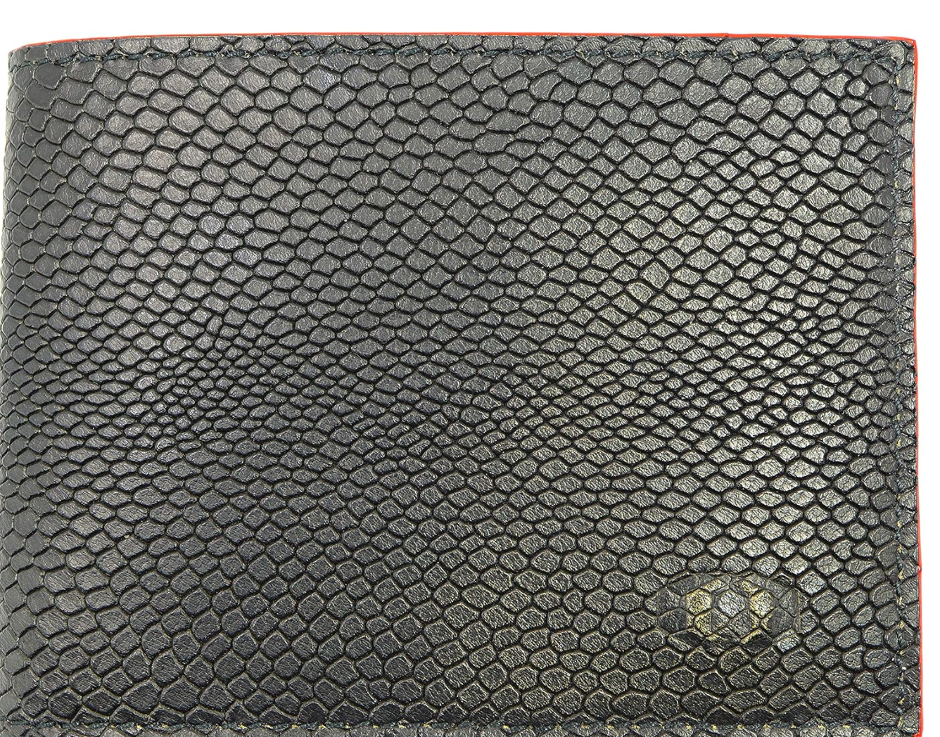 ColdFire Snake Eye Slim Leather Wallet – RFID Blocking, Limited Edition Red Edge