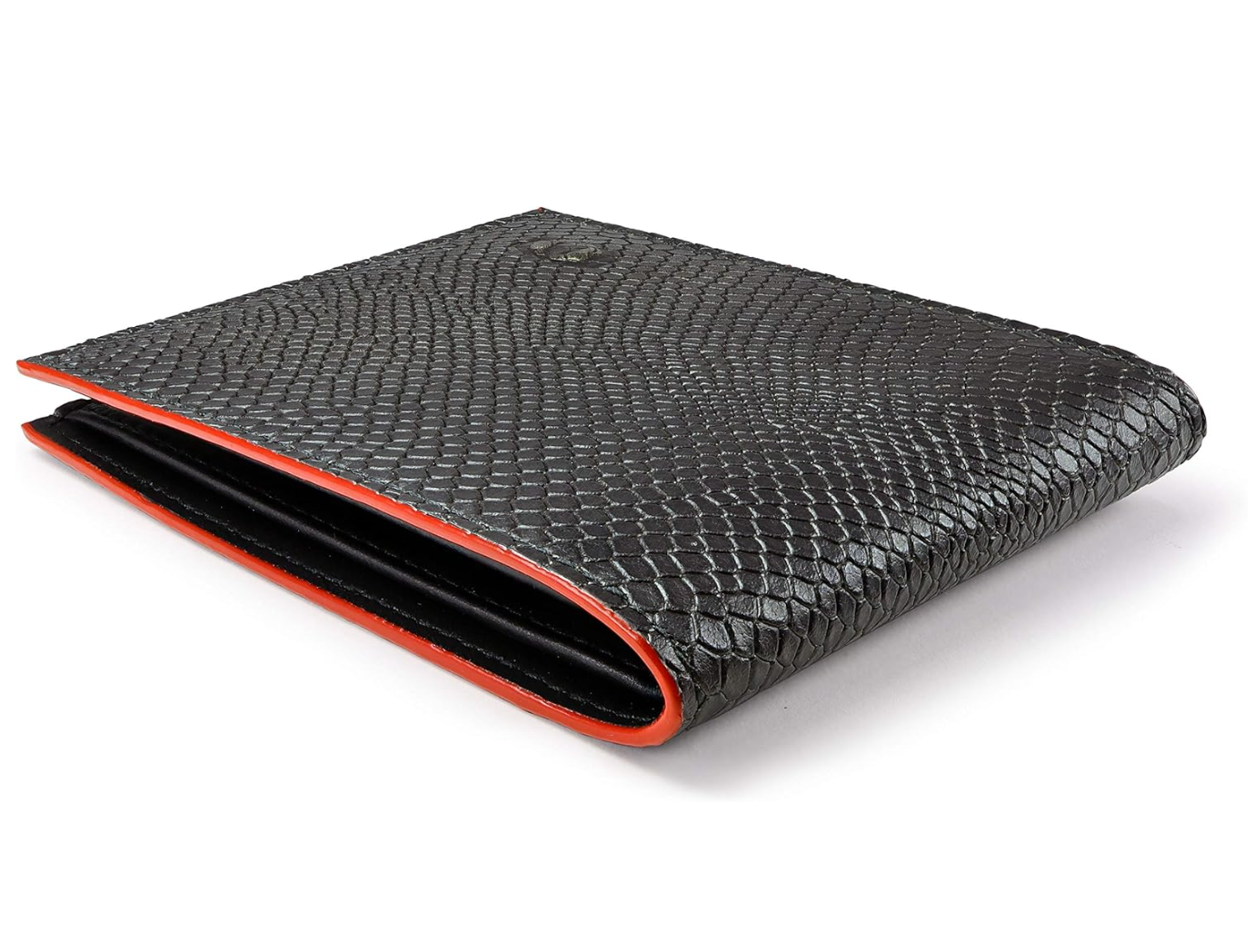 ColdFire Snake Eye Slim Leather Wallet – RFID Blocking, Limited Edition Red Edge