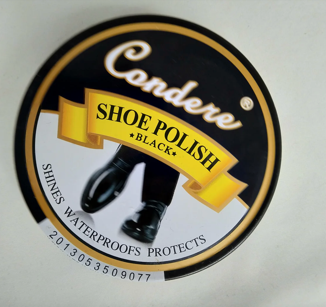 Condere Black Shoe Polish 50ml – Shines, Waterproofs & Protects