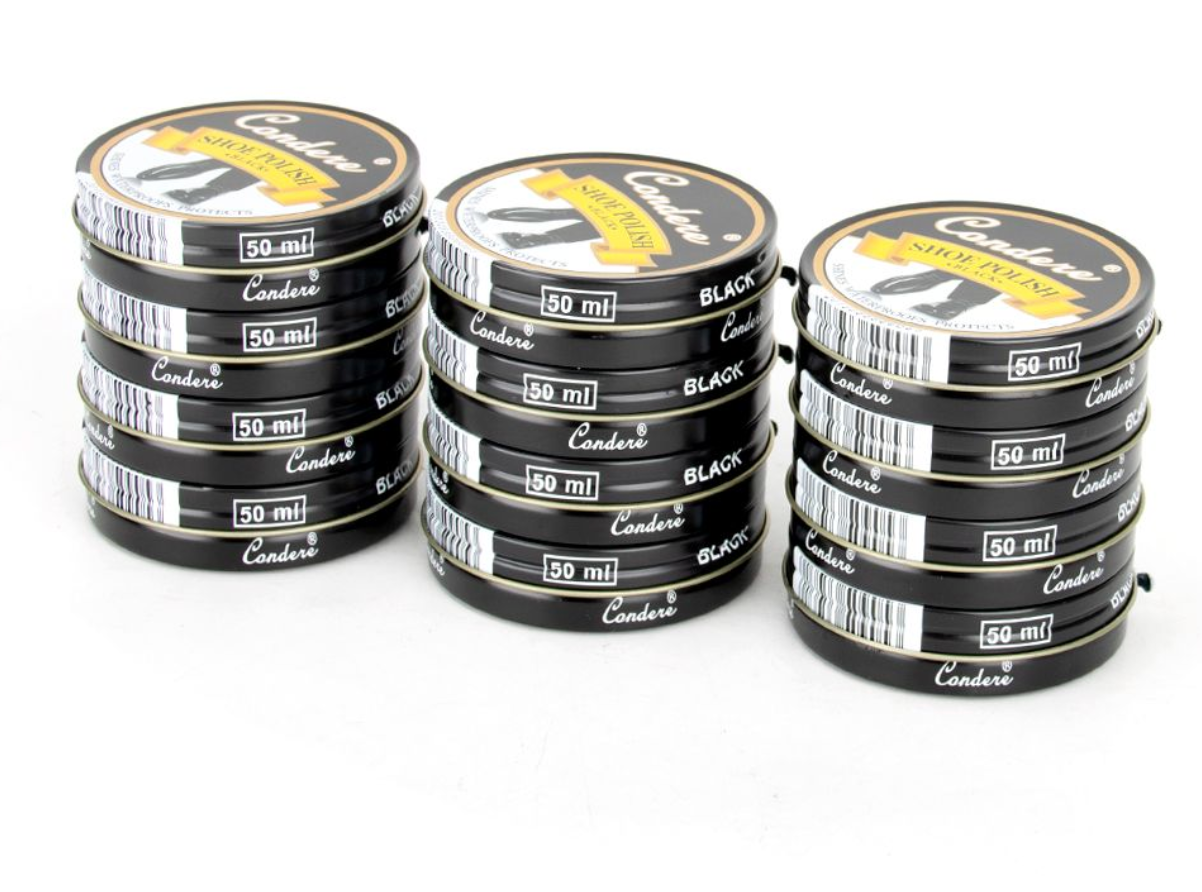 Condere Black Shoe Polish 50ml – Shines, Waterproofs & Protects