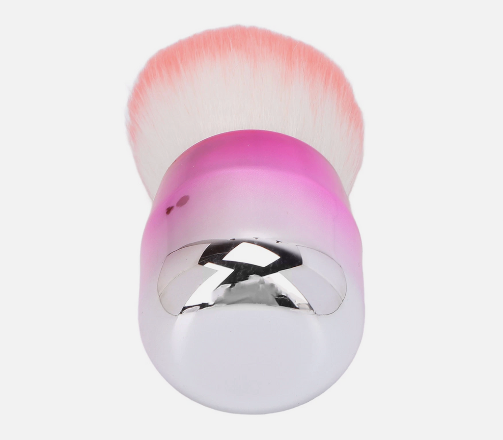 Artificial Fiber Nail Dust Remover Brush – Soft Kabuki Style for Acrylic & Gel Nails