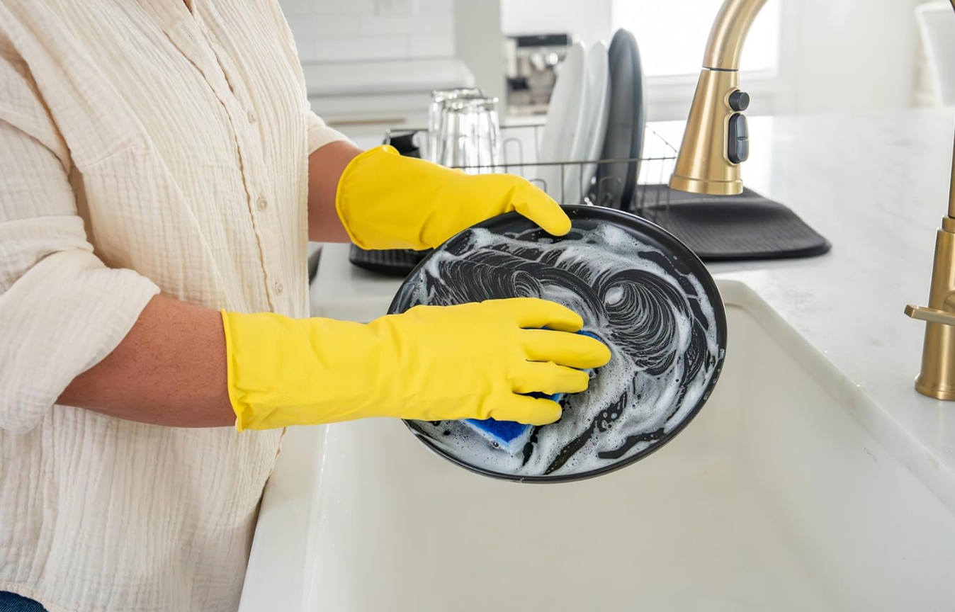 Mr. Clean Large Reusable Latex Cleaning Gloves (2 Pairs)