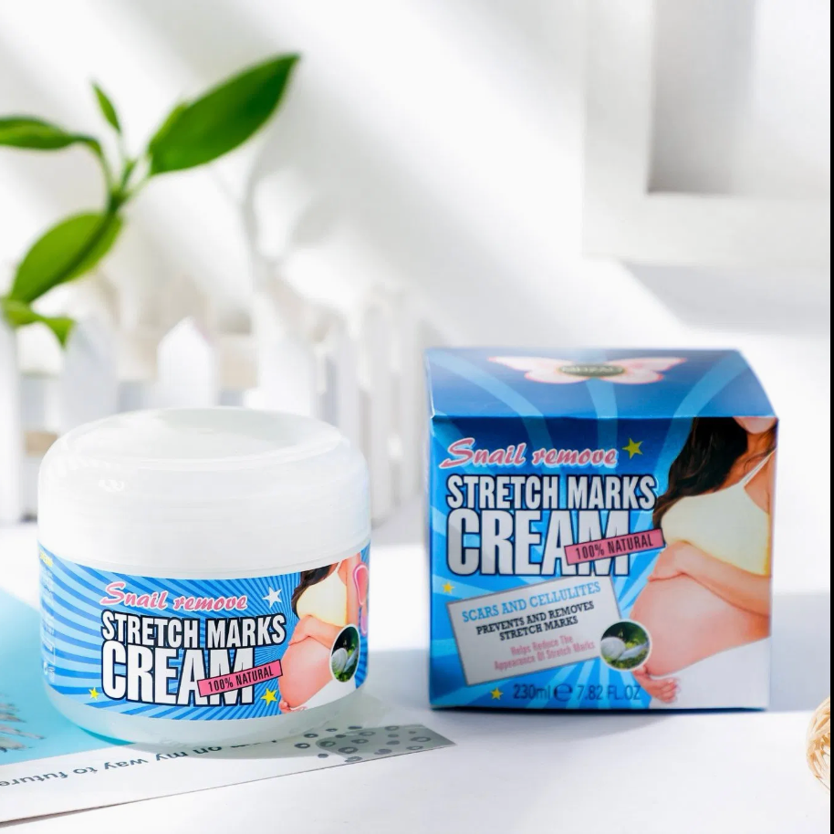 Snail Effect Stretch Mark Cream 100% Natural — Scars, Cellulite & Stretch Mark Care (230ml)