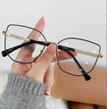 Fashion Blue Light Blocking Eyeglasses — Anti Screen Fatigue Cat Eye Metal Frame | Multiple Colours
