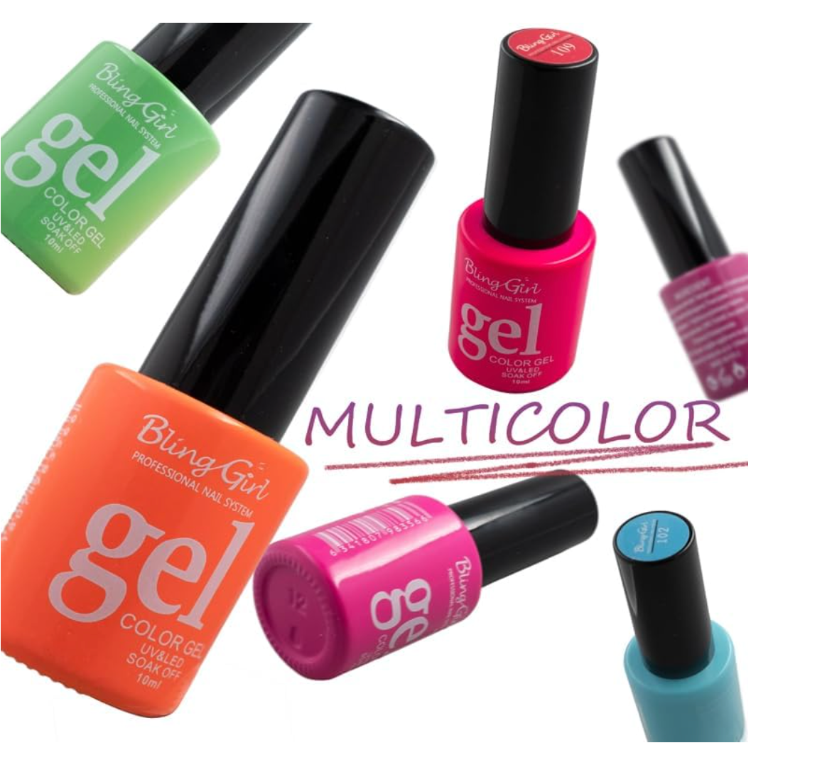 Bling Girl UV LED Gel Nail Polish — Professional Nail System 10ml | 60+ Colours