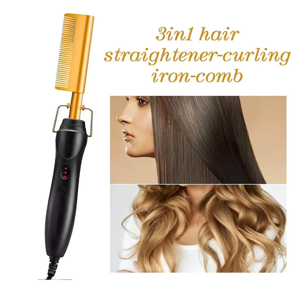Hot Comb Hair Straightener.