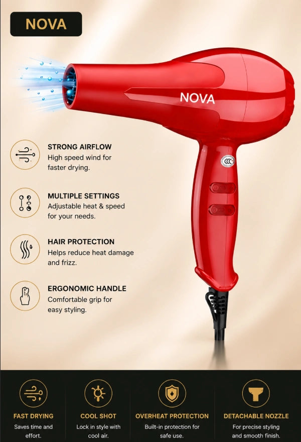 Nova Professional NV-6130 Hair Dryer.